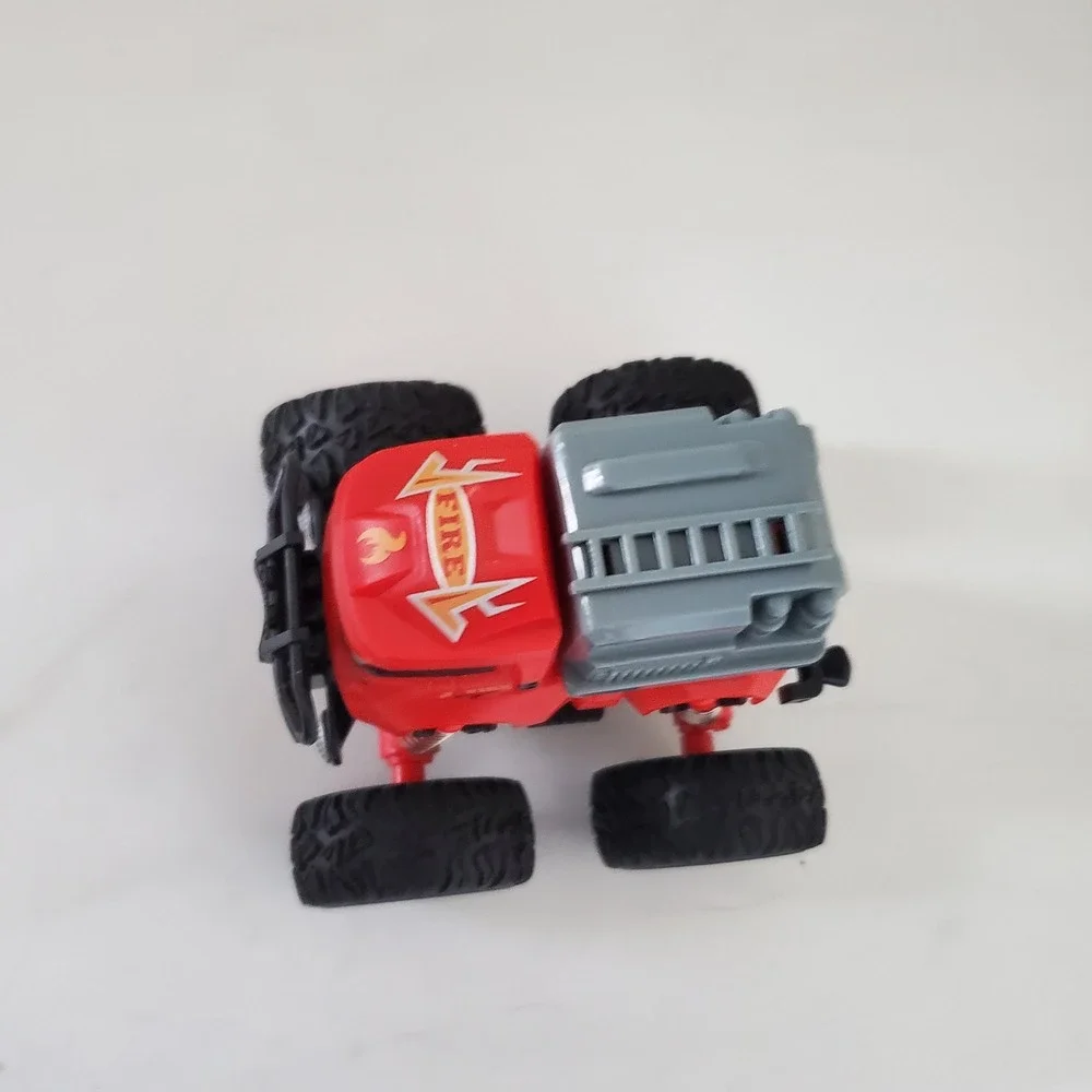 Red Monster Truck Fire Engine Toy with Suspension 22105LW Rescue Vehicle